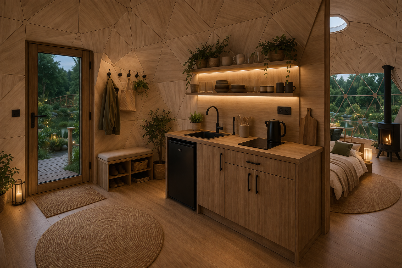 Вход в глэмпинг